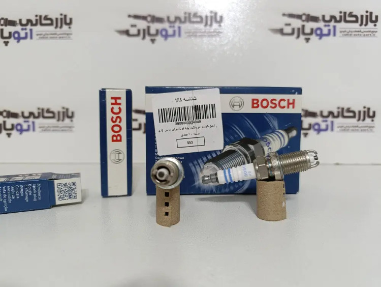 شمع دو پلاتین بوش روسیه پایه کوتاه FLR8LDCU +9