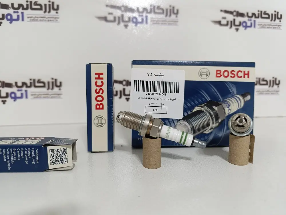 شمع سه پلاتین بوش روسیه پایه کوتاه F7LTCR- بازرگانی اتو پارت