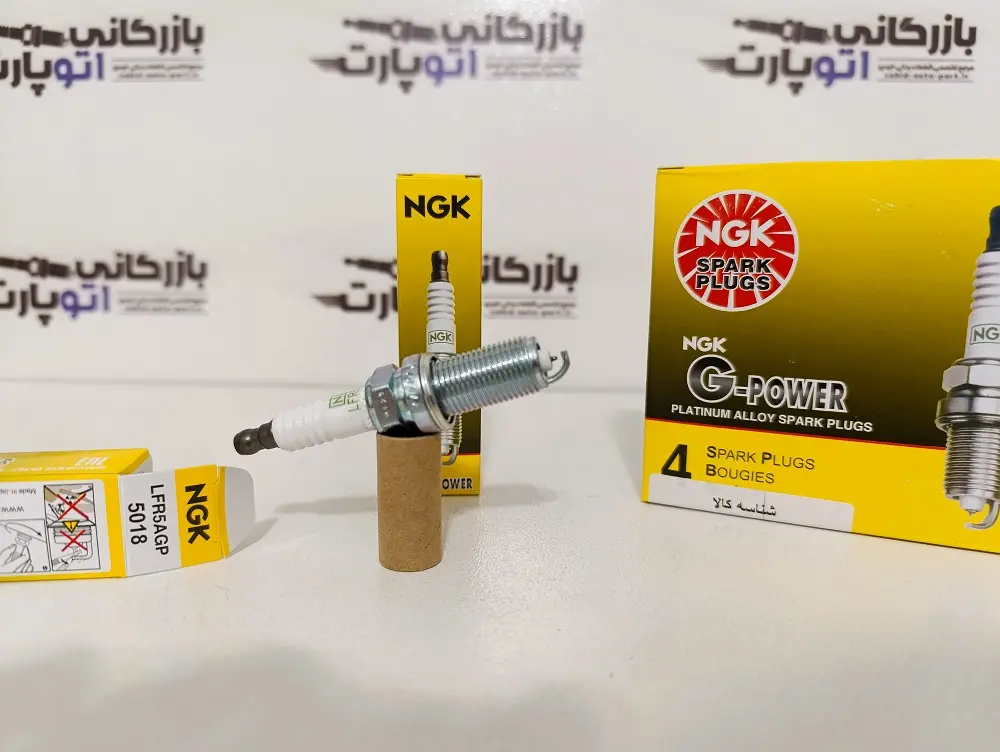 شمع سوزنی پلاتینیوم پایه بلند انجیکا ژاپن LZR5AGP- 5018- بازرگانی اتو پارت
